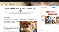 Desktop Screenshot of cat-lovers-only.com