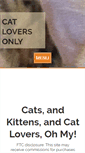 Mobile Screenshot of cat-lovers-only.com
