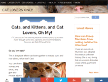 Tablet Screenshot of cat-lovers-only.com